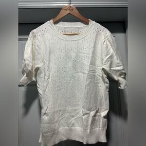 Amazon Women's White Crew Neck Sweater